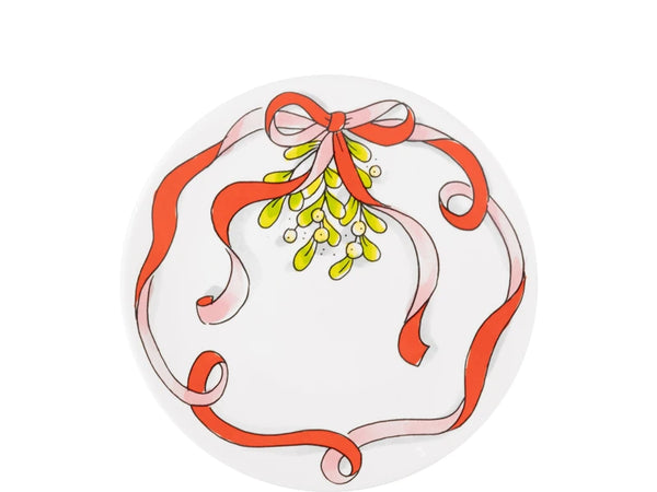 18-cm Plate: Christmas Bow