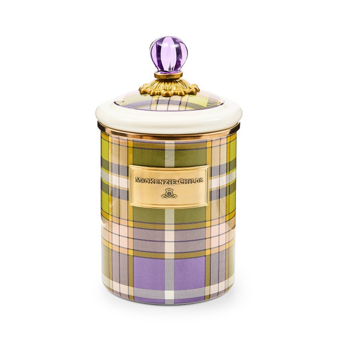 Tartan Violet Medium Canister