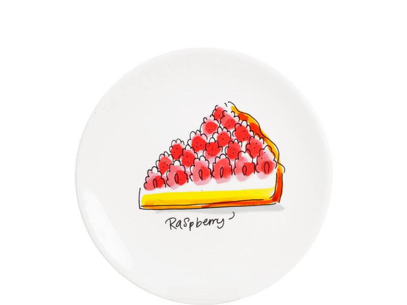 Cake plate Raspberry Pie