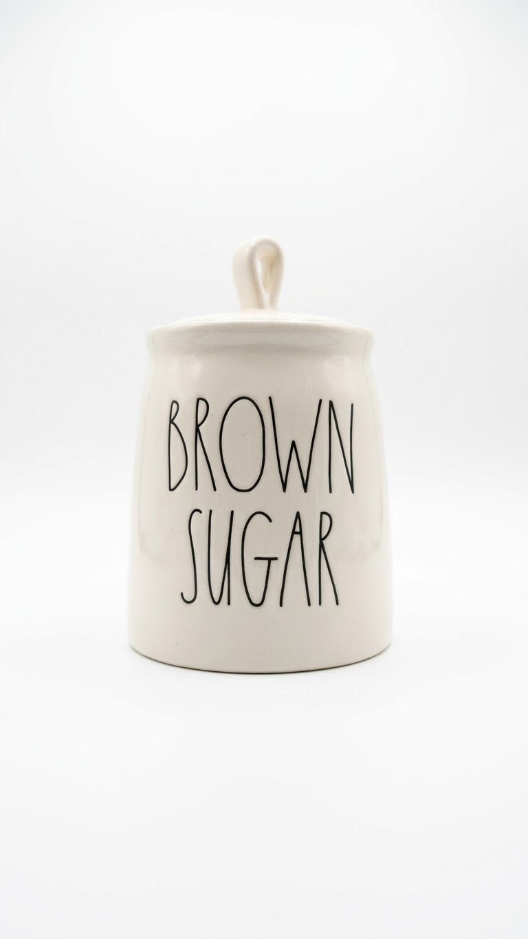 Rae Dunn Ceramic "BROWN SUGAR" Jar