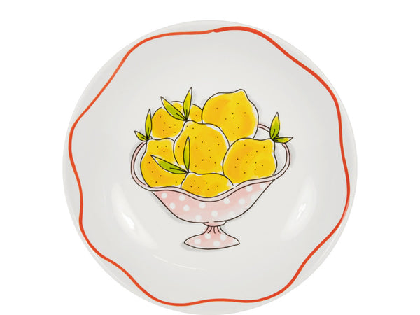 Deep Plate 23 cm, Lemon Pasta