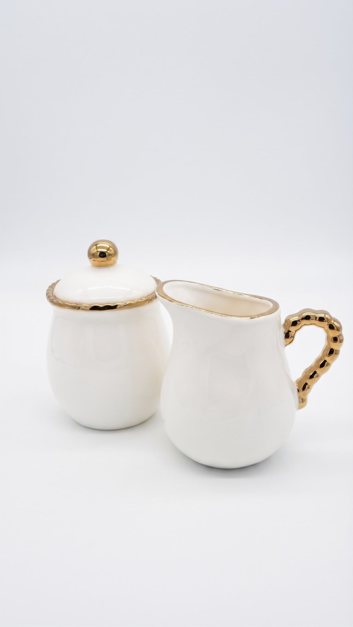 Baroque Collection Bubble Sugar and Creamer Set