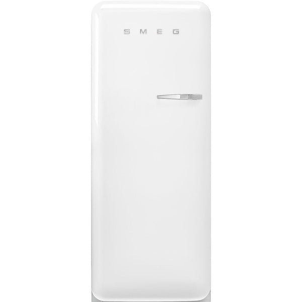 FAB28LWH5UK 60cm 50s Style Left Hand Hinge Fridge with Icebox White