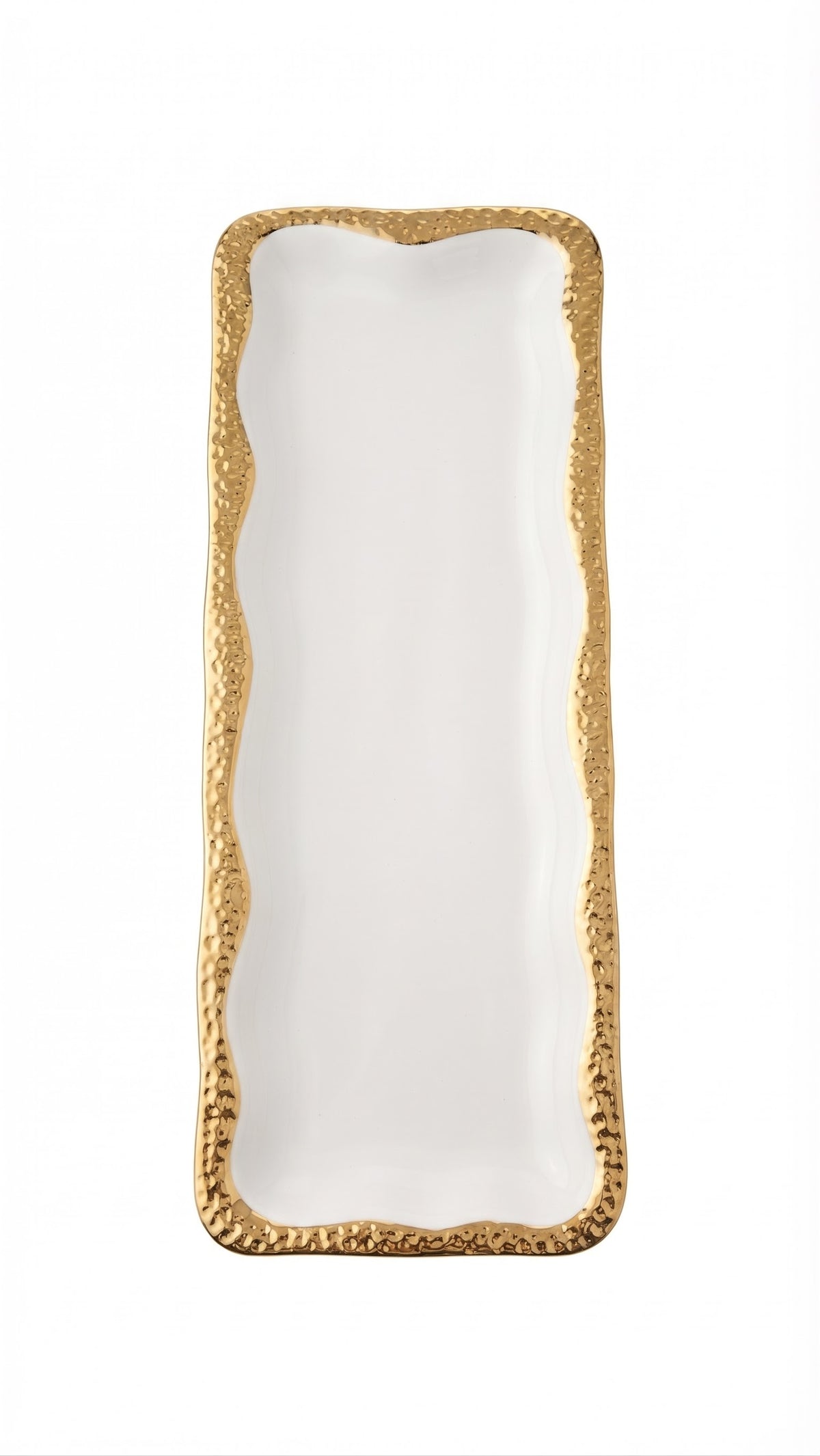 Serving Tray With Gold Edges