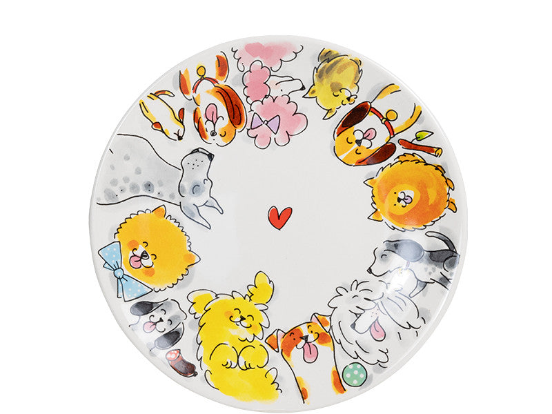 Plate 22cm Animal Dogs