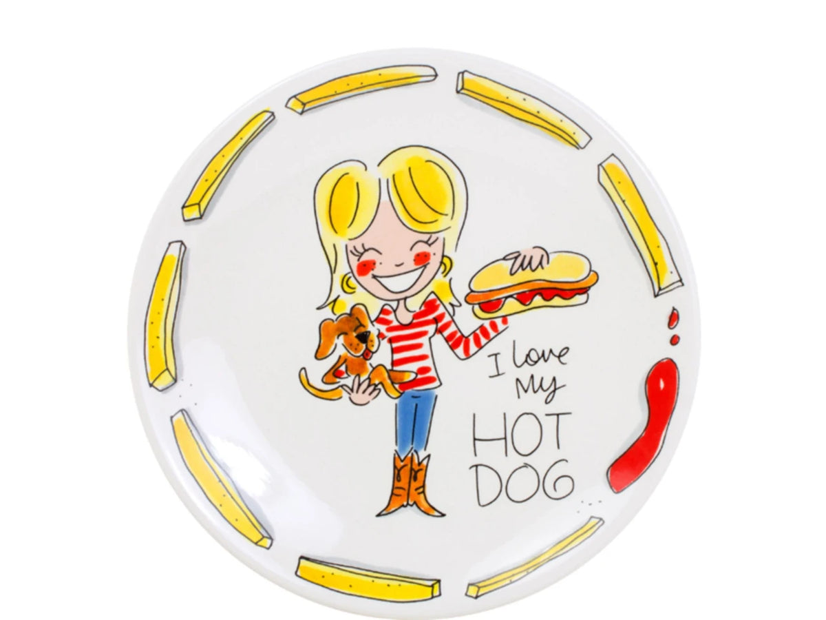 Breakfast plate ø22cm I Love My Hot Dog