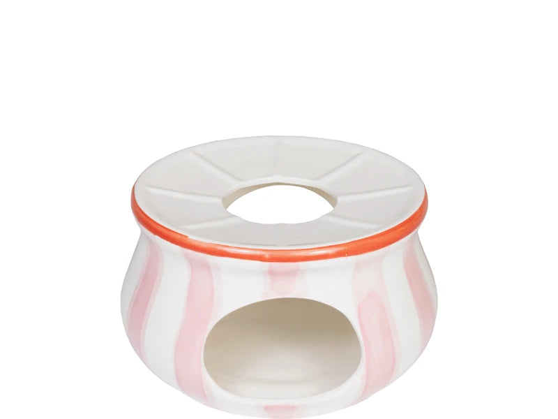 Tealight Round Even Meet Pink stripes