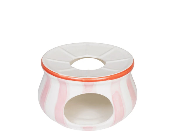Tealight Round Even Meet Pink stripes