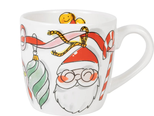 0.5-Liter Cappuccino Mug with Christmas Bow