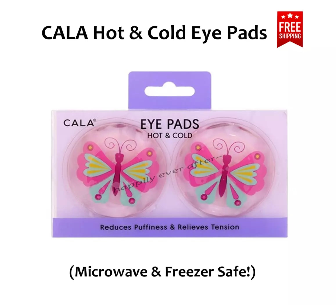 CALA Eye Pads, HOT & COLD EYE PADS (Butterfly) Microwavable & Freezable