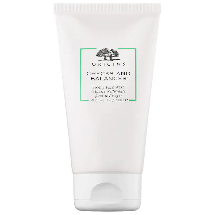 origins checks and balances face scrub