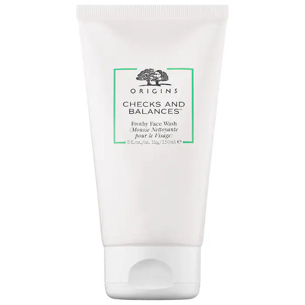 origins checks and balances face scrub