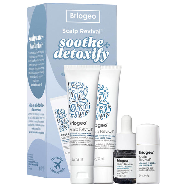 Scalp Revival™ Soothe + Detoxify Travel Set for Dry Itchy, Oily Scalp