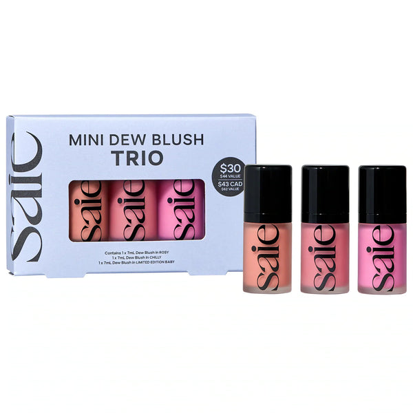 Saie Beauty Mini Dew Blush Trio Set