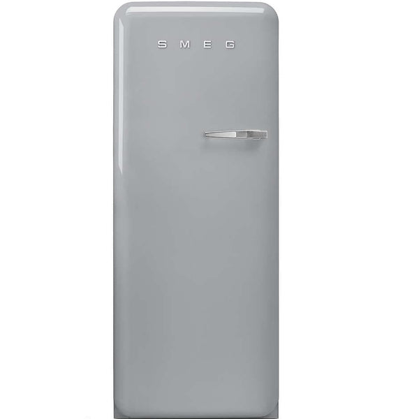 FAB28RSV5 60cm 50s Style Right Hand Hinged Fridge with Icebox Silver