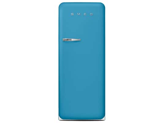 FAB28RDLB5 60cm 50s Style Right Hand Hinge Fridge with Icebox Azzurro Blue