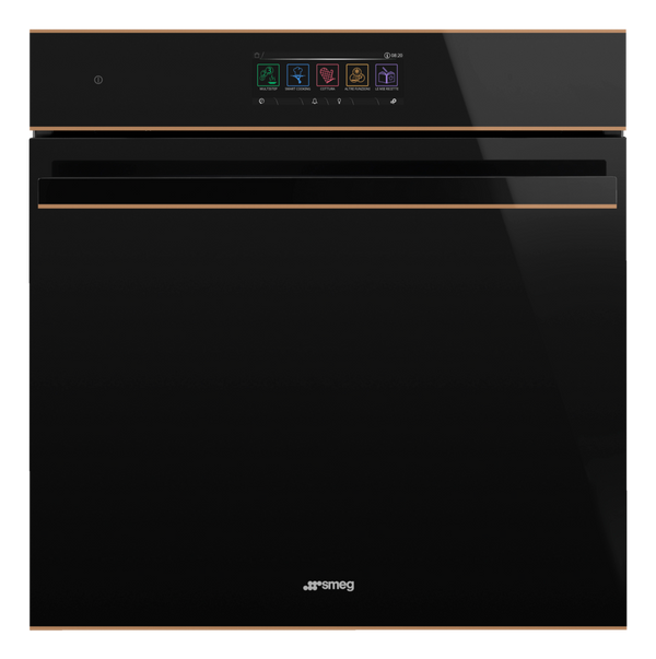 SO6606WAPNR 60cm Dolce Stil Novo Omnichef Wi-Fi Single Oven Copper Trim BLACK AND COPPER