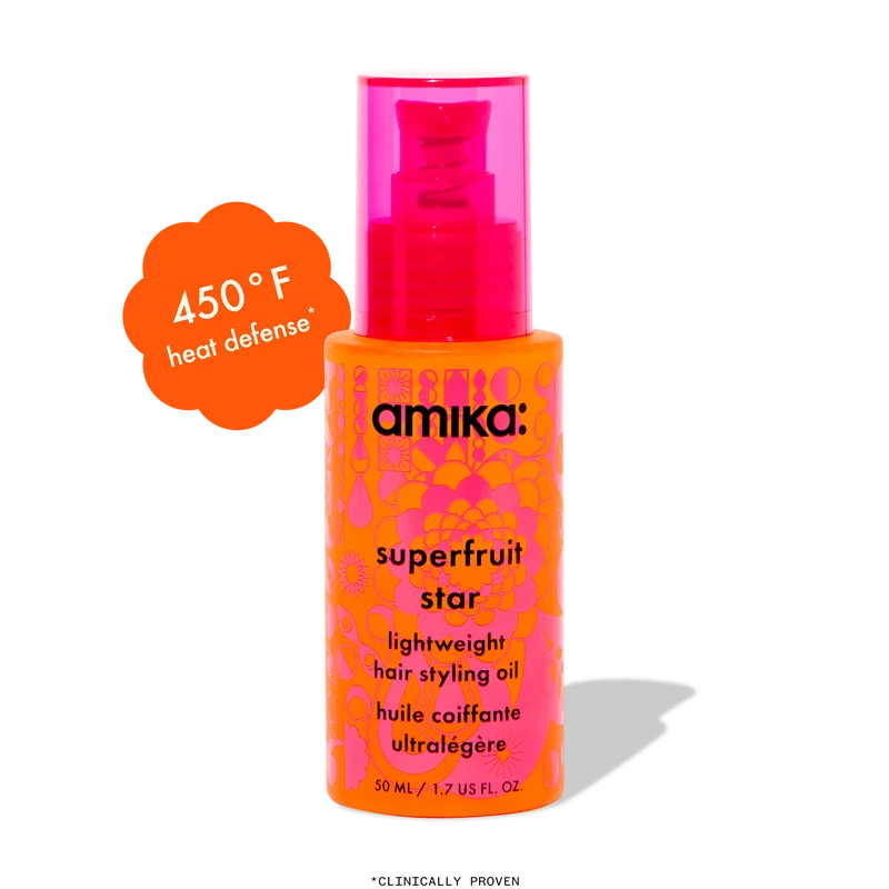 superfruit star lightweight hair styling + heat defense oil