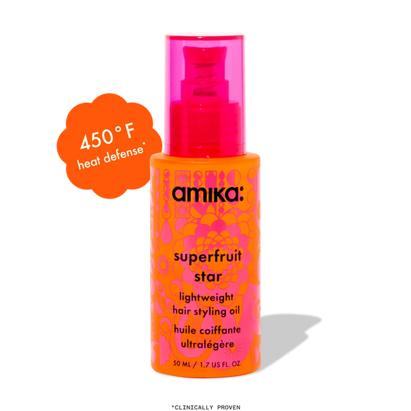 superfruit star lightweight hair styling + heat defense oil