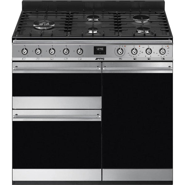 SY93-1 90cm Symphony Dual Fuel Range Cook Eclipse Glass