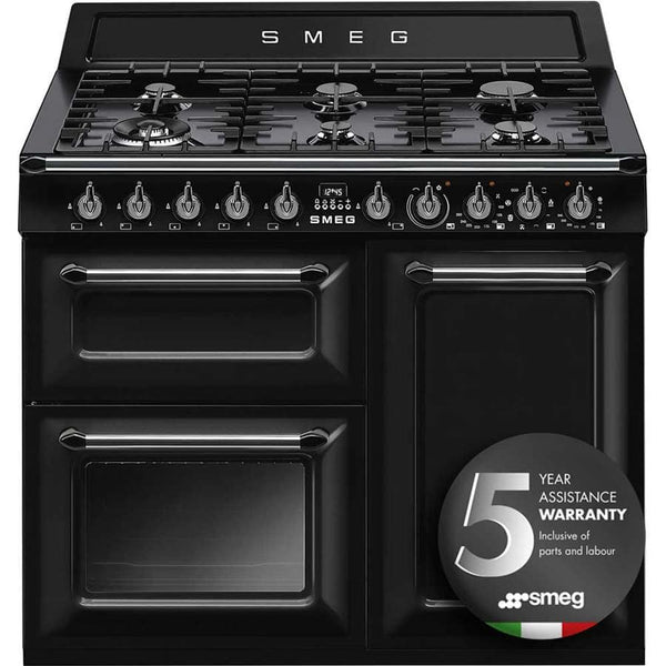 TR103BL 100cm Victoria Dual Fuel Range Cooker Black