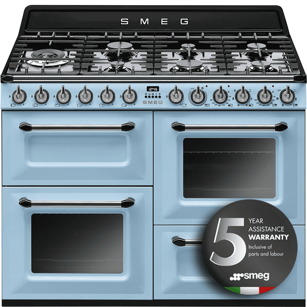 TR4110AZ 110cm Victoria Dual Fuel Range Cooker Pastel Blue