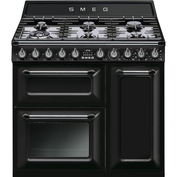 TR93BL 90cm Victoria Dual Fuel Range Cooker Black