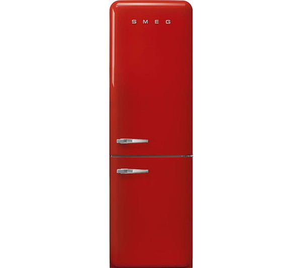 FAB32RRD5UK 60cm 50s Style Right Hand Hinge Fridge Freezer Red